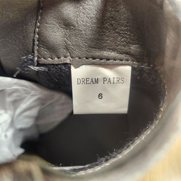 Dream Pairs Sianna Womens Sz 6 Light Gray Suede Side Zip Pointed Toe Ankle Boots - Picture 12 of 14